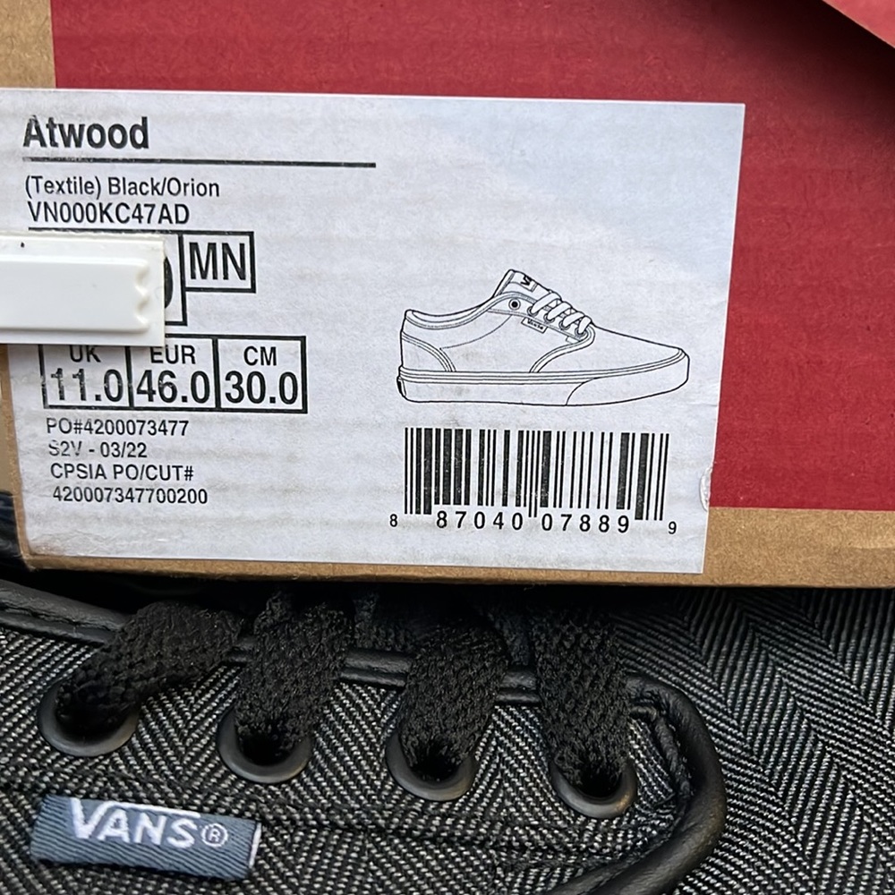 Vans Atwood Textile Black/Orion Men’s sneakers - Picture 16 of 16